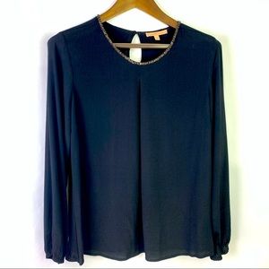 Gibson Latimer Silky Long Sleeve Dress Blouse S NWT